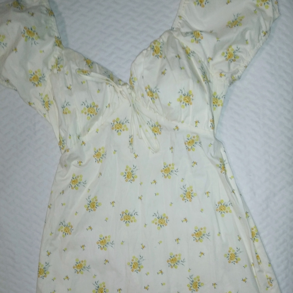 Yellow floral Dress